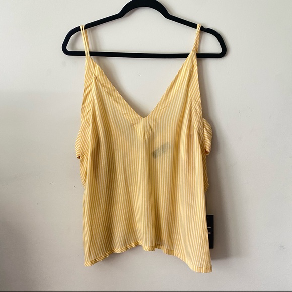 Lulu’s Adrift Mustard Yellow Striped Tank Top - Picture 3 of 6